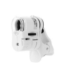 Lupa 60 X con led y Pinza P/Celu